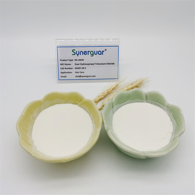 La goma de guar catiónica superior con de calidad superior tiene alto nivel de substitución y de alta transparencia para el cuidado del cabello