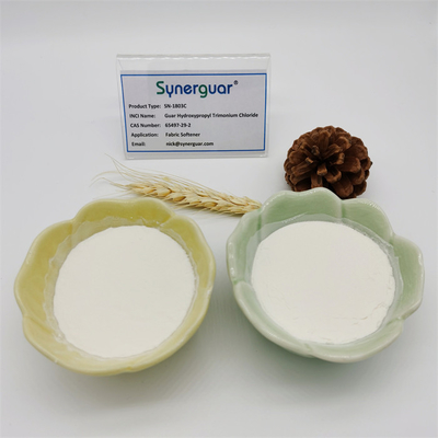 La goma de guar superior con de calidad superior tiene alto nivel de substitución y de alta transparencia para el suavizador de la tela