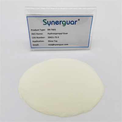 La goma de guar hidroxipropil superior con de calidad superior tiene alto nivel de substitución y de alta transparencia para el juguete del limo