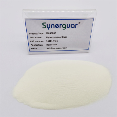 Goma guar superior con calidad superior tiene viscosidad media y alta transparencia para el cuidado del hogar