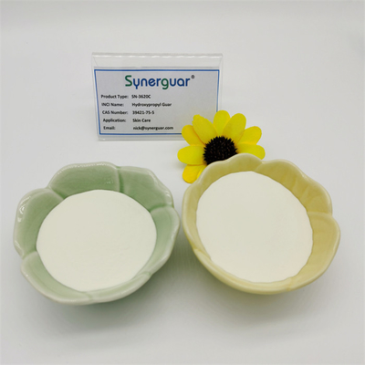 La goma de guar hidroxipropil superior con de calidad superior tiene viscosidad media y alta transparencia para el cuidado de piel
