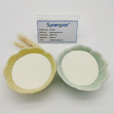La goma de guar hidroxipropil superior con de calidad superior tiene alto nivel de substitución y de alta transparencia para el juguete del limo