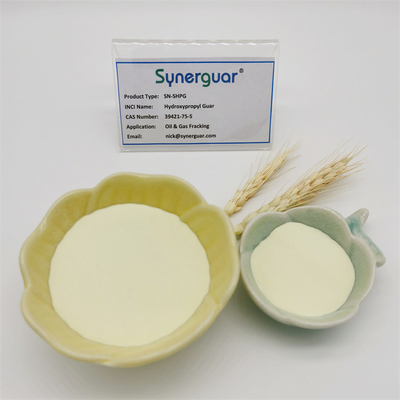 La goma de guar hidroxipropil con de alta calidad tiene grado de substitución de gran viscosidad y medio estupendo para el aceite Fracking