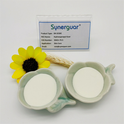 La goma de guar hidroxipropil superior con de calidad superior tiene viscosidad media y alta transparencia para el cuidado de piel